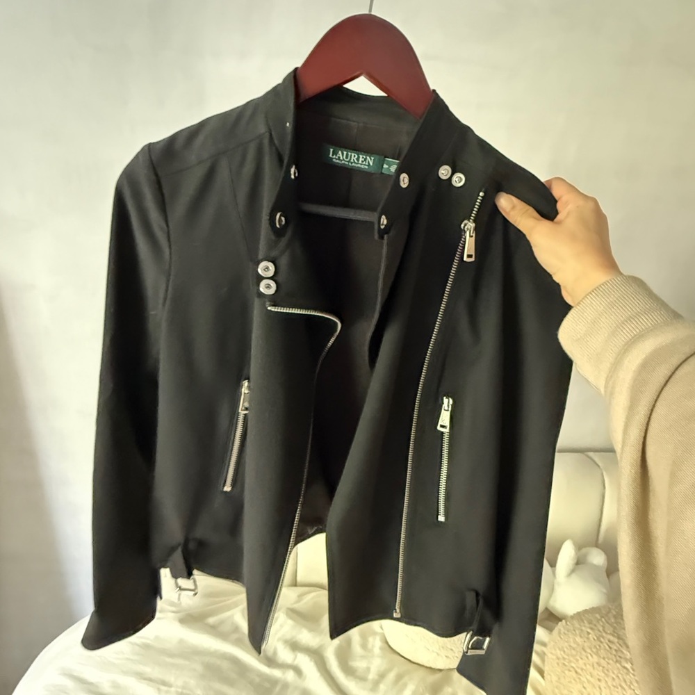 Ralph Lauren Black Moto Jacket